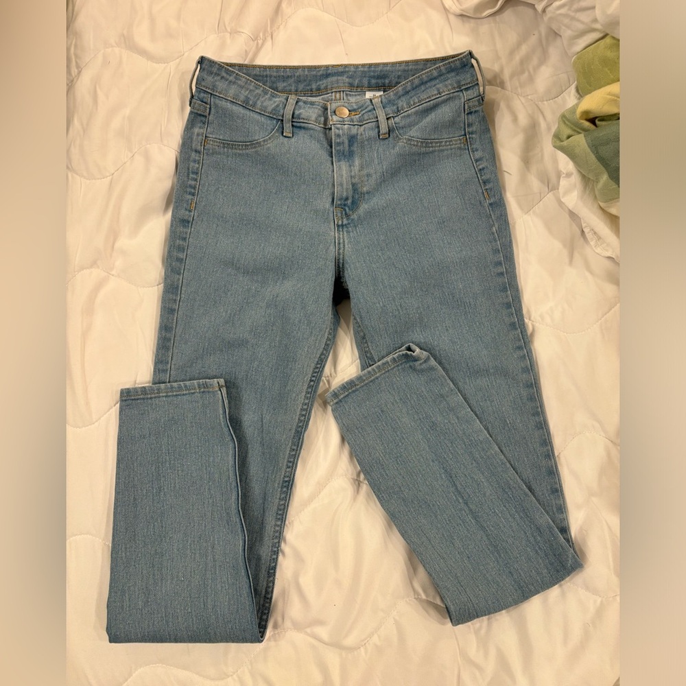 H&M Light Wash Blue Skinny Ankle Jeans